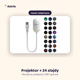 Astrio Projektor Gwiazd 2w1 – Pakiet Odkrywca (24 slajdy)